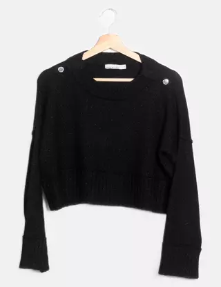 Pull Tunique Oversize Karen Millen - Dos Et Devant En V, Bleu Marine, Taille S - Neuf Avec étiquettes