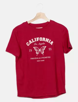 Springfield Camiseta Ramones Rosa Springfield Mujer Camiseta De