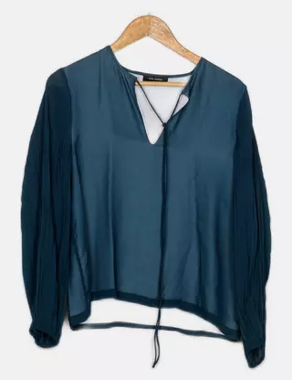 Chemisier Cop Copine Femme - Taille 40, Soie Bleu Ciel, été - Neuf Avec étiquettes