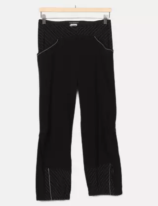 Pantalon Léger Femme Mitsouki Bleu Cérulé Taille 38 - Fabriqué En France - Neuf