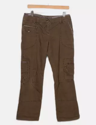 Pantalon Cargo Next – Femme – Taille 8 – Noir – 100% Coton – État Parfait