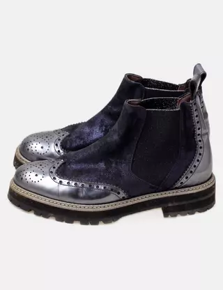 Prange Schuhe Pertini Damenschuhe Pertini Stiefeletten Blau Schuhe