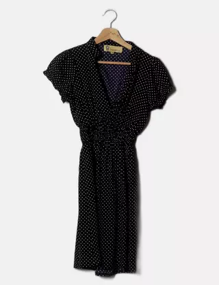 white and black tuxedo dress Maddie Short Sleeve Dress main image 1