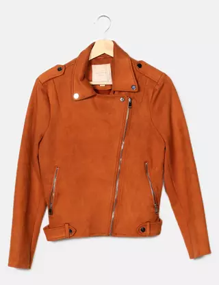 Springfield Chemise Tweed Veste, Bleu Moyen, L Femme