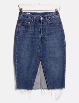 Jupe Jeans Longue Levi's – Taille 38 (M) – Longueur 100 Cm – Neuf Avec étiquettes