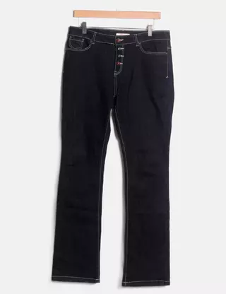 Jeans Noir Camaïeu Taille 42 – Occasion En Très Bon état – Coupe Classique