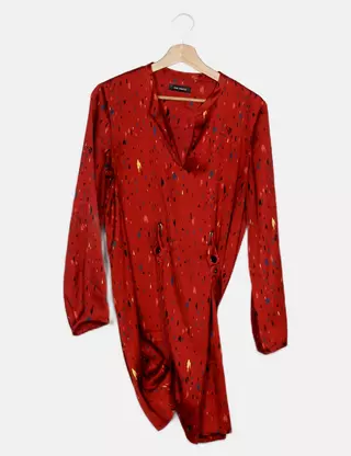 Robe Fleurie Cop Copine Taille 36 - Motif Floral Noir, Sans Manches, En Polyester