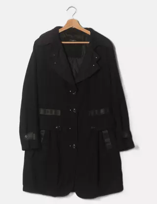 Veste Avec Col En Lapin à Rayures Noires Javier Simorra, Taille 12, Neuf Avec étiquettes