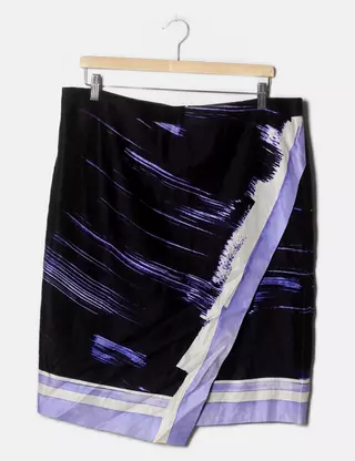 Jupe Cuir Noir Banana Republic – Taille 8 – Coupe A – Midi – Occasion Parfait état