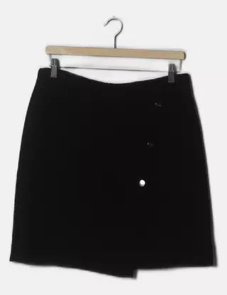 Jupe Droite Dunnes Stores – Femme, Taille 10, Géométrique Bleu/rouille, Doublée Poches