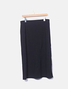 Jupe M&S Noire – Taille 10, Midi, Coupe A, Ligne Professionnelle