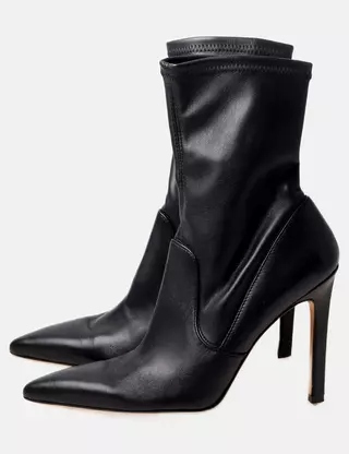 Escarpins Noirs IRO En Cuir - Taille 39, Talons Hauts (7,6-10 Cm), Occasion