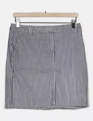 Caroll Gonna James In Lino | Gonna Midi A Trapezio Con Bottoni E Tasche | Colori Tortora E Cachi | Abbigliamento Donna - 2