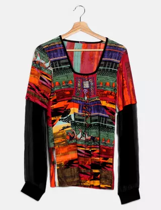 Chemise Save The Queen - Taille 40 - 100% Coton Multicolore - Occasion Très Bon état