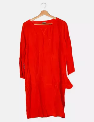 Robe Courte Sans Manche Marron Maliparmi Femme - 2570682-marron