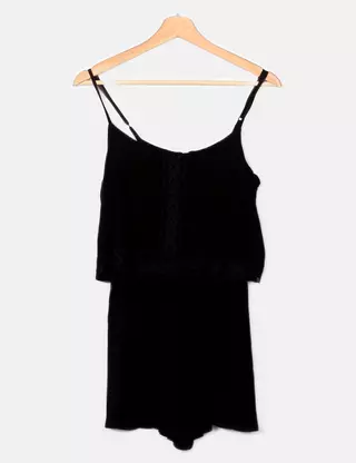 Combinaison (jumpsuit) Topshop Noir - Taille UK 6 - Occasion Très Bon état