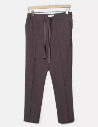 Pantaloni Donna Springfield | Gamba Larga Con Elastico In Vita | Modello Comodo - 4