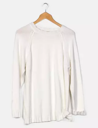 Pull Col Rond Avec Motif Ajouré