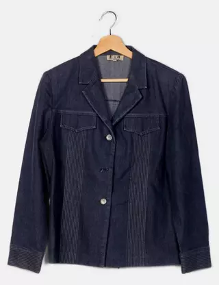 Manteau E&H Taille 44 - Couleur Noir, Occasion En Très Bon état (superbe)