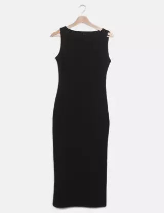 Robe Uniqlo Noire Taille M - Coupe A-Line, Longueur Genou, Occasion Bon état
