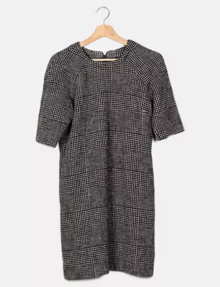 Robe Rayures Loreak Mendian Taille S - Noir, Col Rond Large, Manches Longues, Occasion Très Bon état