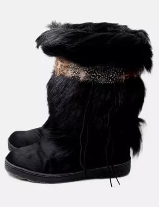 Ensemble Chapeau Et Chausson Bébé BEARPAW Pour Fille - Neuf Avec Étiquettes