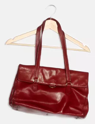 Sac à Main En Cuir Marron FRANCINEL - Bandoulière, Occasion Très Bon état