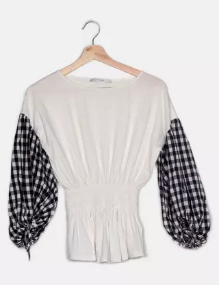 Blouse Noire UTERQUE Avec Broderies / Abalorios - Taille S - Occasion Très Bon état