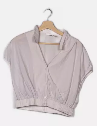 Boléro sans manches Bershka de la taille S, de couleur marron