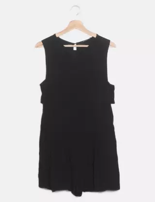 Robe Rouge Ark & Co Femme Taille S - Col V, Sans Manches, Taille Élastique