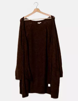 Pull Fin à Capuche Season Gris - Taille S/M Ou 38 - Coton Acrylique - Occasion TB