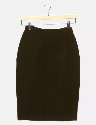 FALDA MUJER AMAYA ARZUAGA - Jupe Femme En Coton Blanc Taille 40 - Très Bon état