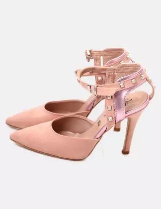 Escarpins Stiletto Paris Hilton En Cuir Verni Noir - Taille 38.5 EU (8.5 US) - Occasion Porté