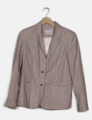 Veste Femme En Lin Blanc Johdpur - Taille 44 (2XL) - Occasion Très Bon état