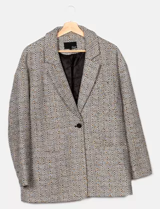 Veste Grise ETAM - Paletot Taille 44 - Occasion Très Bon état