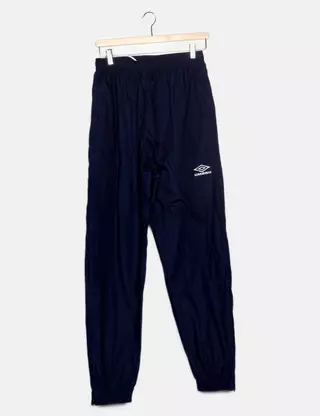 Pantaloni Tuta Uomo Umbro Monog Track Blu