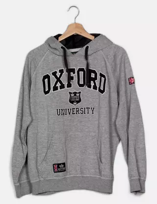 Sweat-shirt Université D'Oxford Officiel - Gris Taille S Homme - Col Rond