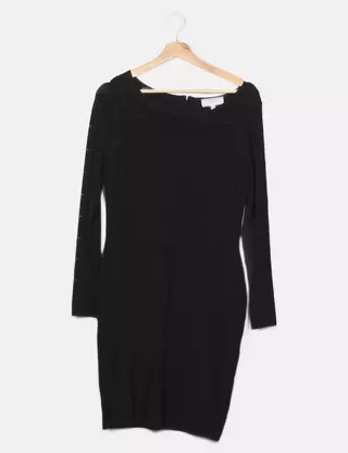 Clearance robe pull blanche morgan New Arrivals ROBE PORTEFEUILLE NOIRE et blanc