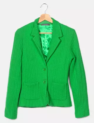 Combinaison Blazer Sport Liz Claiborne Bleu Denim – Taille 16 – 3 Boutons – Neuf Avec étiquettes
