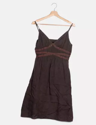 TWOTWINSTYLE – robe amincissante à boutons épissés pour femmes, sans bretelles, sans manches