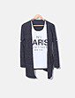 Sudadera blanca "Paris" detalle tricot NoName