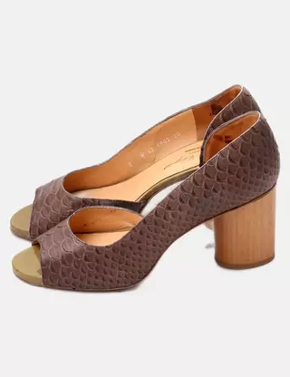 Pochette à Chaussures Robert Clergerie - Sandales Plateforme Vertes, Taille 41, France