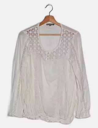 Top/T-shirt ICI ET MAINTENANT Blanc - Taille 38/M, Occasion En Très Bon état