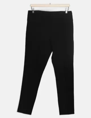 Legging femme Noir Biker ZARA Matelassé Simili-Cuir - Taille S - Très bon état - Vêtements