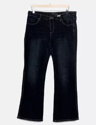 Jean skinny extensible en denim délavé et patiné homme blue black | GEMO