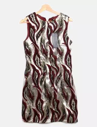white christmas dresses Brazeau Tricot Grey Classic Slip with Organza at Baby & Company main image 1