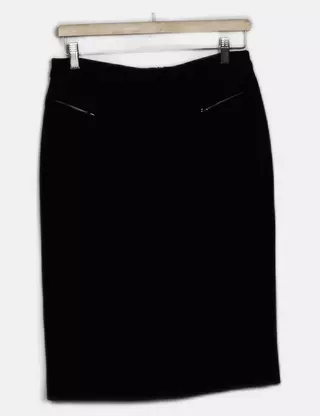 Jupe Femme Worthington Taille 8, Noire, Droite, 62% Polyester, 33% Rayonne, 5% élasthanne