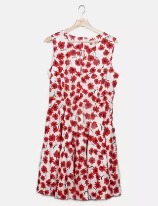 Robe Yumi Taille 12 – Ligne A Fleurie Multicolore à Manches Papillons