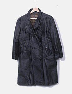 Manteau Parka Naf Naf Taille 42 - Tendance Trench Imperméable, Cuir/coton, état Comme Neuf