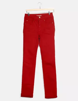 Short Jeans Rouge Salsa Jeans - Taille 26 (34/36) - Coton - Occasion Très Bon état - Style Bermuda